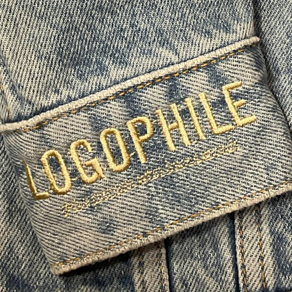BLOOMINGDALES Logophile Denim Jacket Light Blue Moonlight - Picture 8 of 8